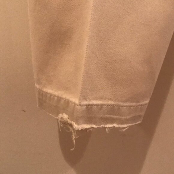 🤎 Vintage Lauren Ralph Lauren Women’s Beige High-Waisted Cotton Pants | Size 12 - Picture 5 of 8